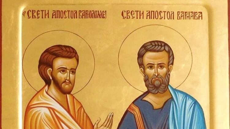 Каменичка пархоија: Денеска ги чествуваме светите апостоли Вартоломеј и Варнава – сведоци на Христовата вистина